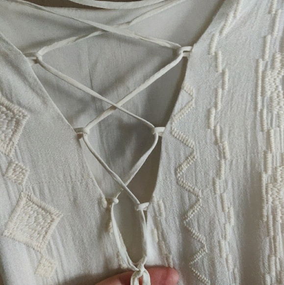 Ivory Aztec lush dress L - Picture 2 of 6